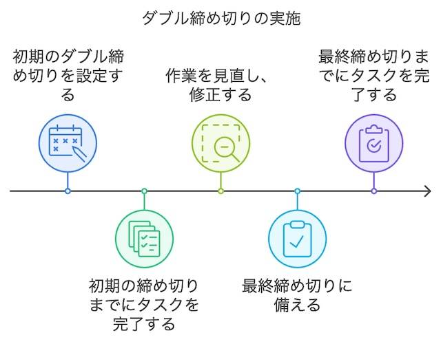 実践テクニック：仮の締め切り「ダブル締め切り」で余裕を持つ