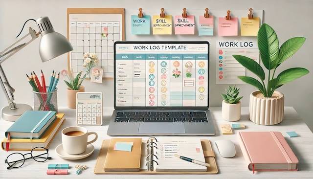 【無料ダウンロード】シンプルで続けやすい作業ログテンプレートで目標達成！