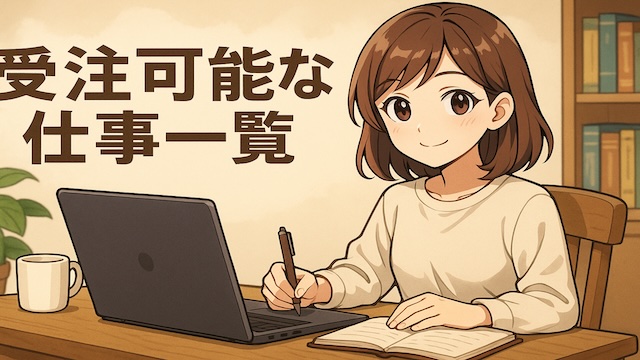 受注可能な仕事一覧