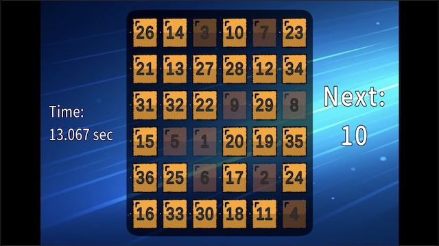 【公式レビュー】『Quick Number Touch 36』はシンプルながら癖になる高速数字タップゲーム！