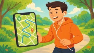 アプリで散歩記録を始めました!可視化することで散歩をゲーム化!?